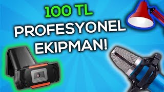 100 Tl Profesyonel Youtube Eki̇pman Topluyoruz