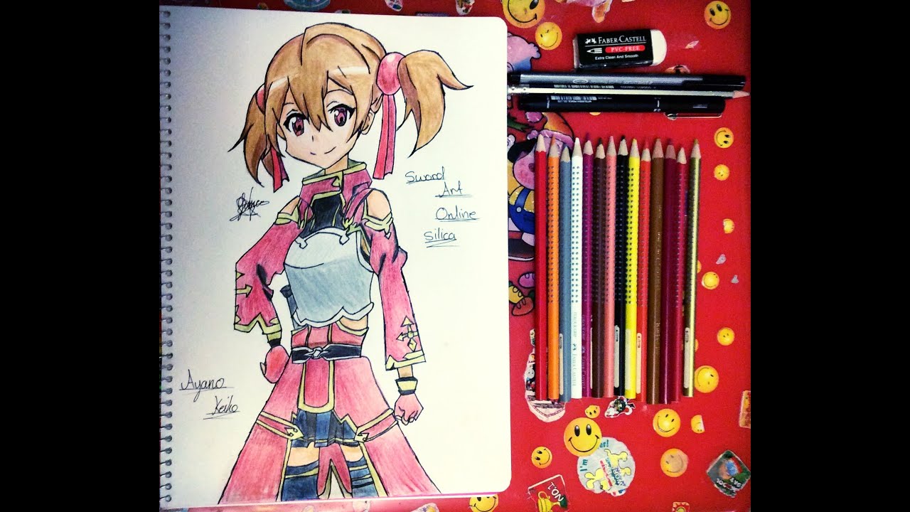 ★ Drawing Silica (Ayano Keiko) | Sword Art Online | Anime ガンゲイル・オンラインソードアート・オンライン (Yitsune Melody)