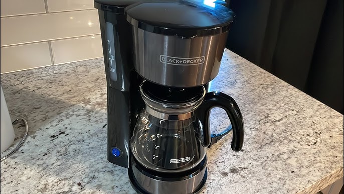 Black & Decker 4-in-1 Coffee Station 5-Cup Blk Stainless Steel Drip Coffee  Maker