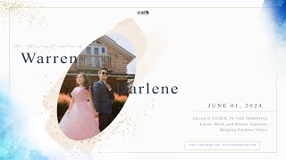 Warren & Darlene The Wedding Reception Live June 01, 2024 at Lazuri Tagaytay Hanging Garden.