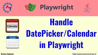#28  Handle DatePicker or Calendar in Playwright Java