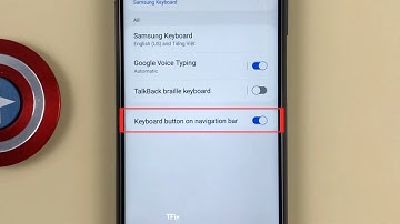 How to enable/disable Keyboard button on navigation bar on Samsung A04s Android 13