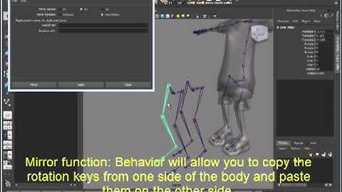 Crash Course in Maya v2011 - Bones and Joints Series - Section 5: Mirrors and Names