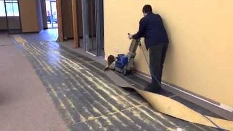 National 6280 floor stripper in action