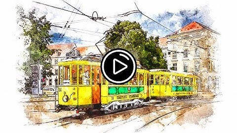 Realistic Watercolor Urban Sketcher Photoshop Action Tutorial