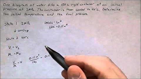 Thermodynamics - Thermodynamic Properties Example