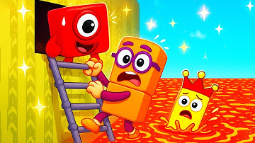 Numberblocks Play 100 Player Floor Is LAVA in Roblox! 🔥