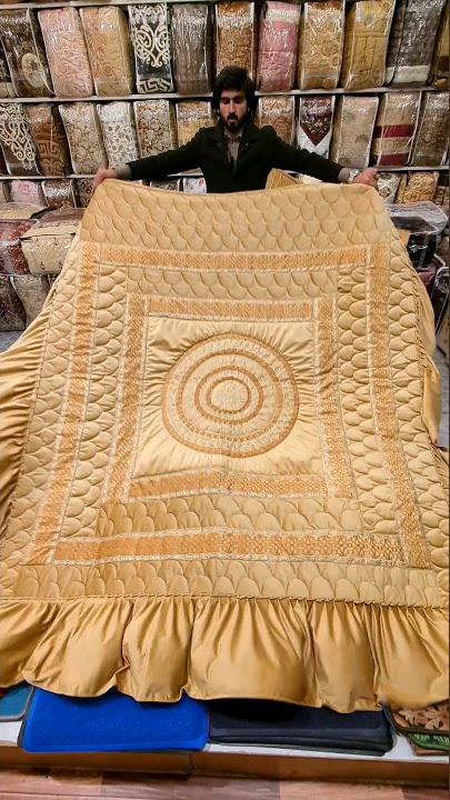 Turkish bridal bedsheet set #bedsheet #wedding #bridal #swat #blanket #newarival #youtubeshorts