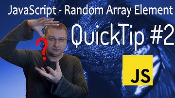 QuickTip #2 - Random Array Element - JavaScript