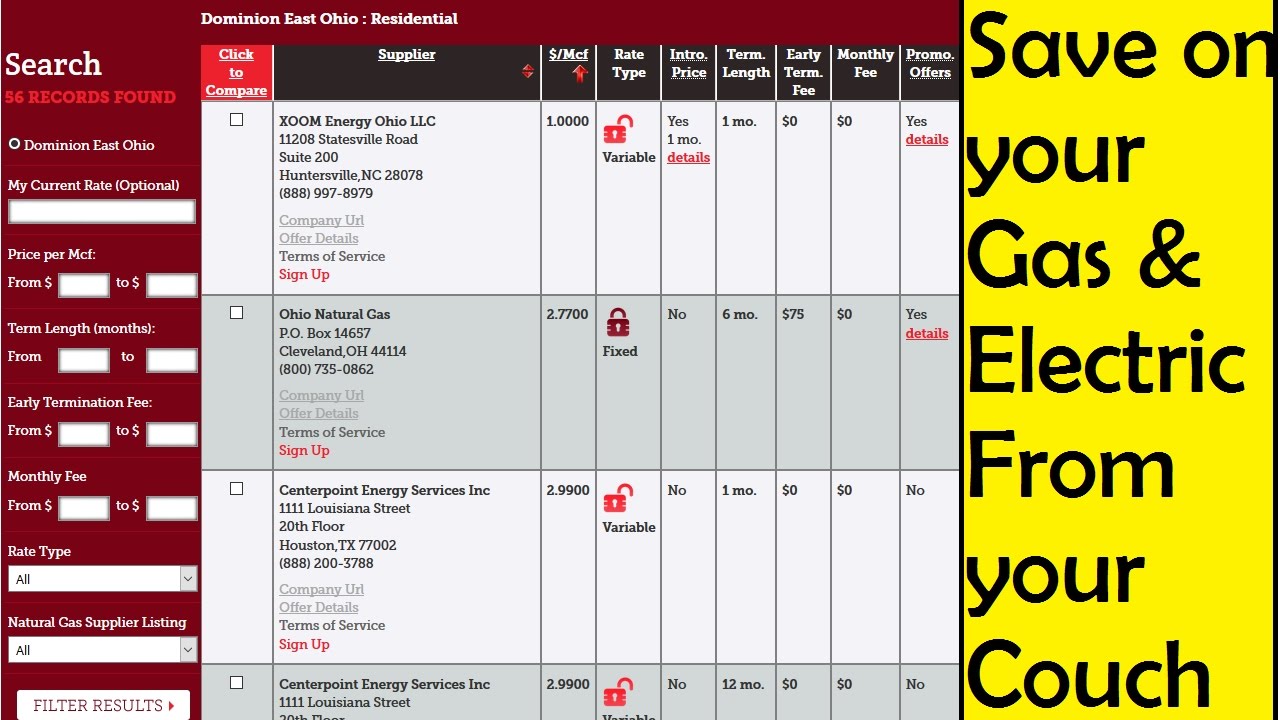 How to Save on Your Gas & Electric Rates - YouTube
