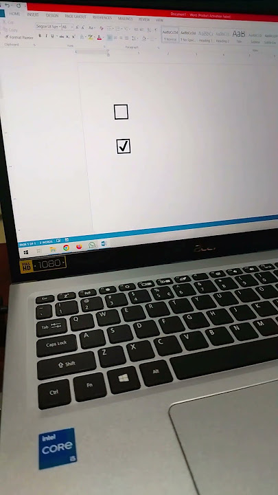 How to Insert Checkbox Symbol to Word Using Shortcut Keys.. 💻😎 #word #checkboxes #shortcutkeys