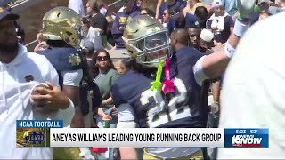 Notre Dame running back Aneyas Williams ready to lead after strong Blue-Gold Game performance