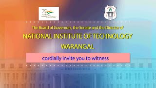 19th Convocation, NIT Warangal - Invitation