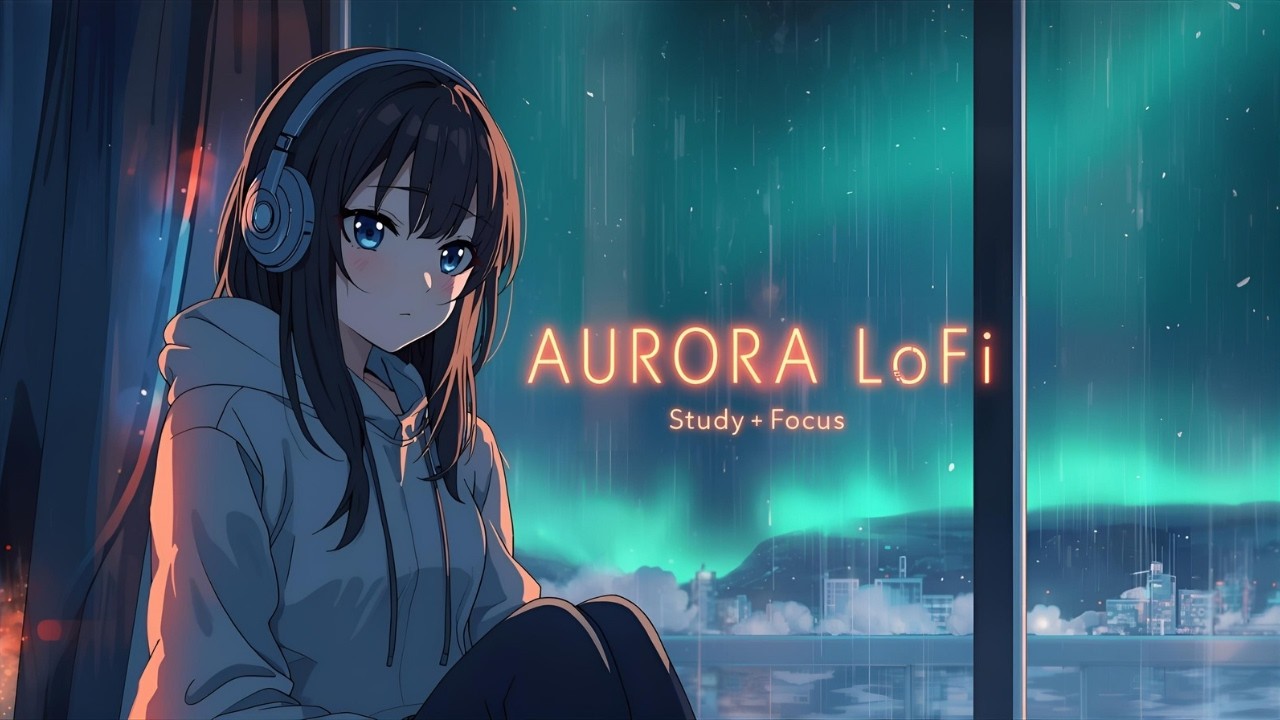 LoFi Study Music 2025 🌌 | Aurora Borealis Focus Beats Mix Playlist for Relaxing & Study