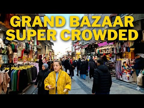 Inside Istanbul S Grand Bazaar Super Crowded Cheap Clothes 