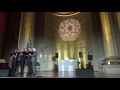 &quot;Voices of Liberty from Washington, D.C.&quot; quartet perform the Azerbaijan national anthem