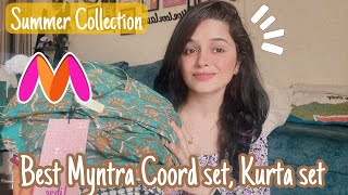 Best Myntra Summer Coord Set, Kurta Set| The Touchupgirl #kurtaset #coordset #myntra