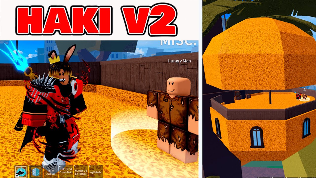 BLOX FRUITS: O HAKI DA OBSERVAÇÃO V2! Agora posso prever o FUTURO! (One  Piece do Roblox) 