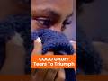 Coco Gauff Tears to Triumph 😢🔥#tennis #champion #shorts #mentalstrength