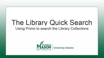 Mason Korea Library Resources: Quick Search