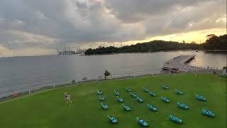 Open Air Movies at Marina at Keppel Bay Setup - Cinewav