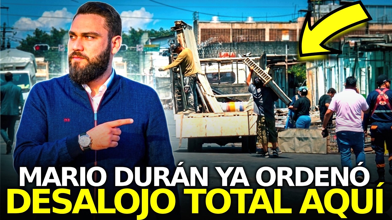 Desalojo Total ordenó el Alcalde Mario Durán en esta Plaza