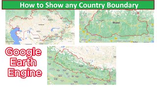 Filter and Show Country Boundary in Google Earth Engine | Google Earth Engine Tutorial for Beginners