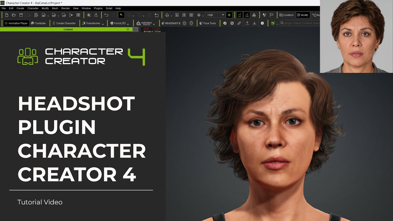 Headshot Plugin Character Creator 4 Tutorial - YouTube
