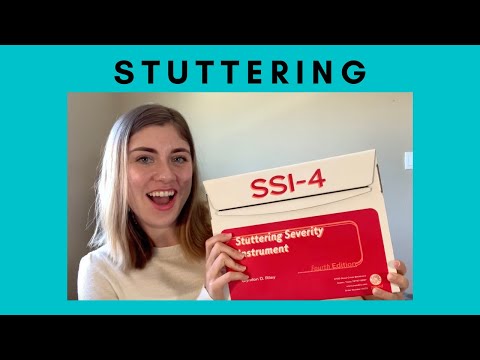 Speech Therapy Evaluation: Stuttering Severity Instrument-4 (SSI-4)