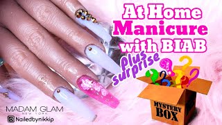 At Home Manicure with MADAM GLAM BIAB | Easy Builder Gel Nails + Surprise Giveaway ?