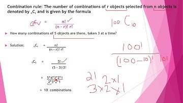 Statistics: Part 3 of 3: Counting rule:  Combination in Urdu Hindi Saima Academy