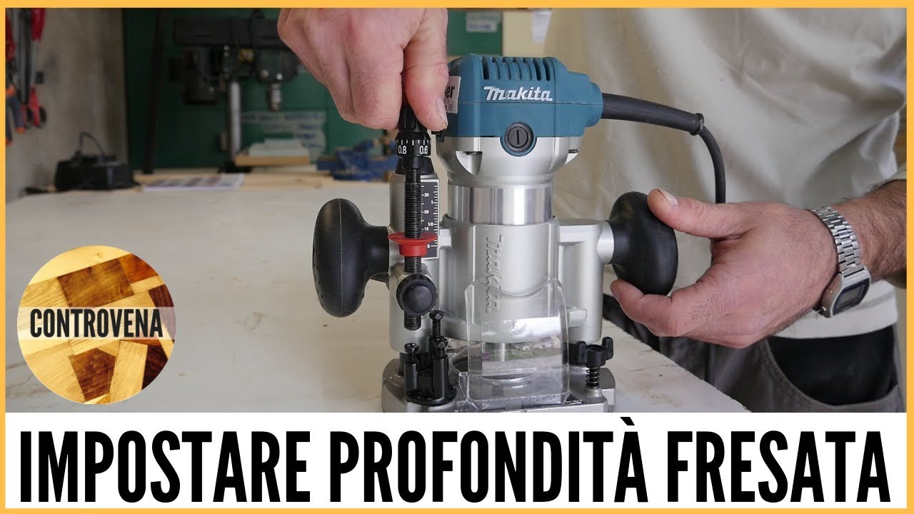 Fresatrice: impostare correttamente la profondità di fresata | 3 MDF #17 - Lavorazione del legno