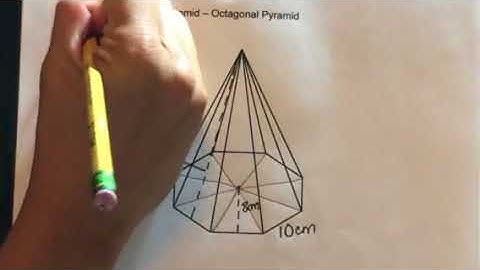 How to find the Surface Area of an Octagonal Pyramid