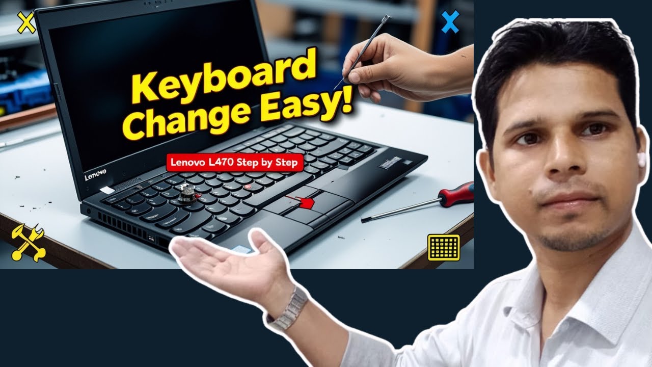 Lenovo L470 Keyboard Kaise Change Kare | Step by Step Laptop Keyboard Replacement in Hindi