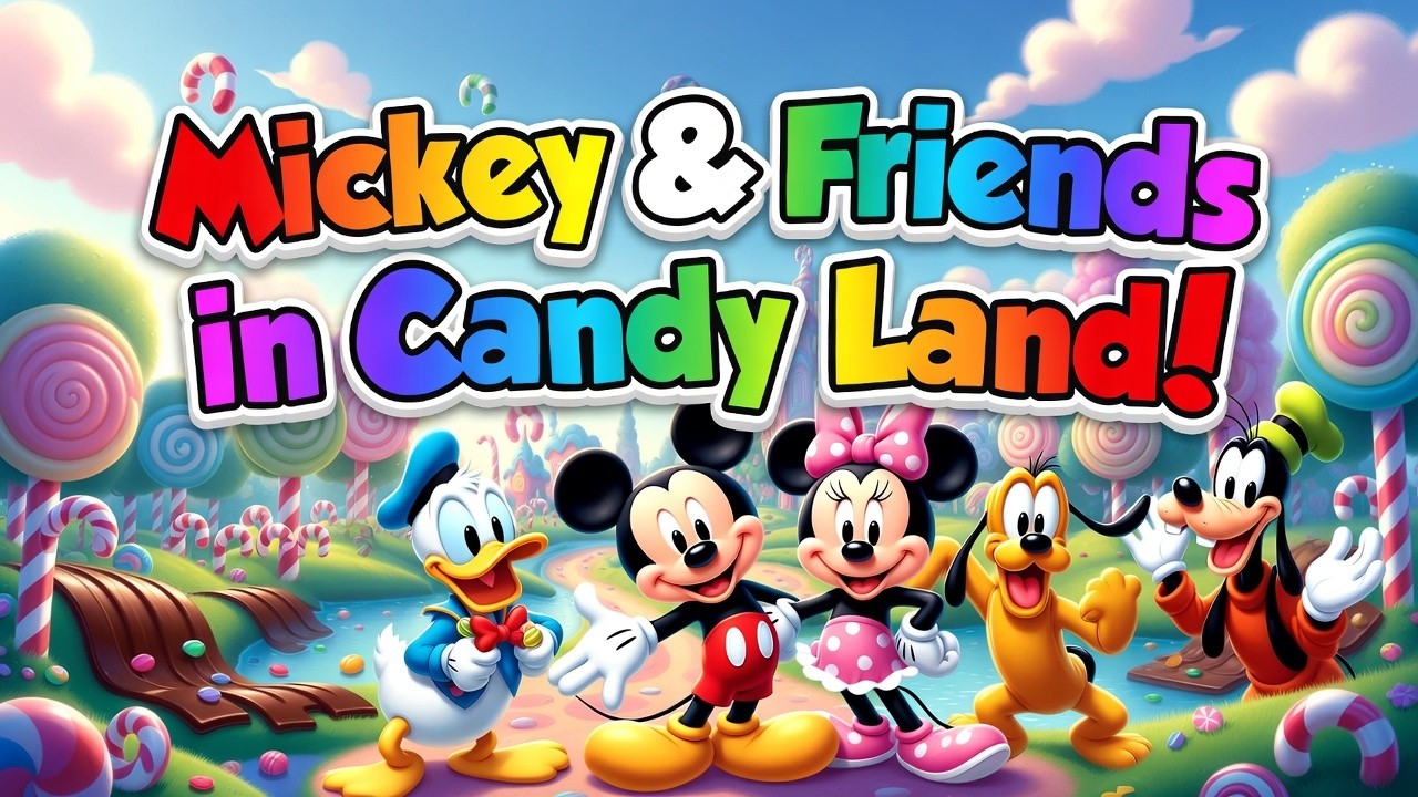 🐭✨ Candy Land Adventure with Mickey Mouse | Sharing Story for Kids