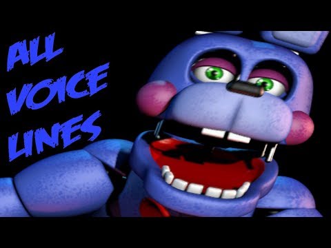 Rockstar Bonnie | All Voicelines with Subtitles | Ultimate Custom Night