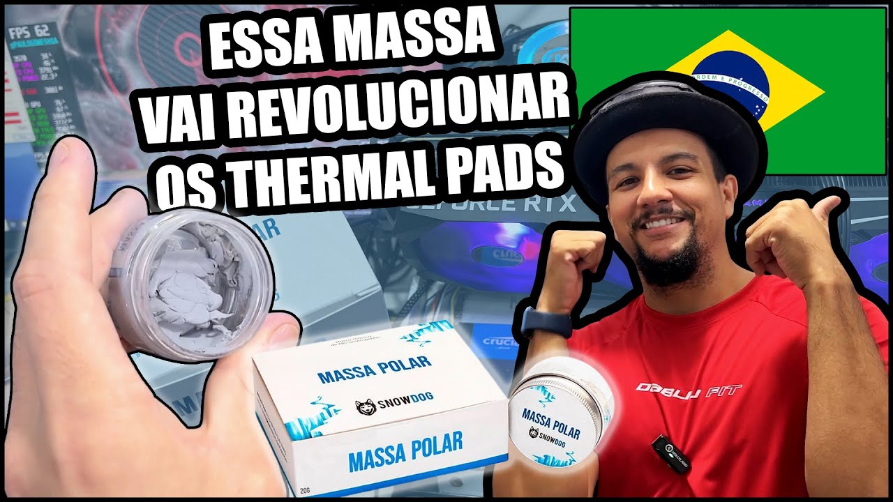 Não acreditei no resultado! Thermal pad em pasta! Fabricado na China, desenvolvido por brasileiros!