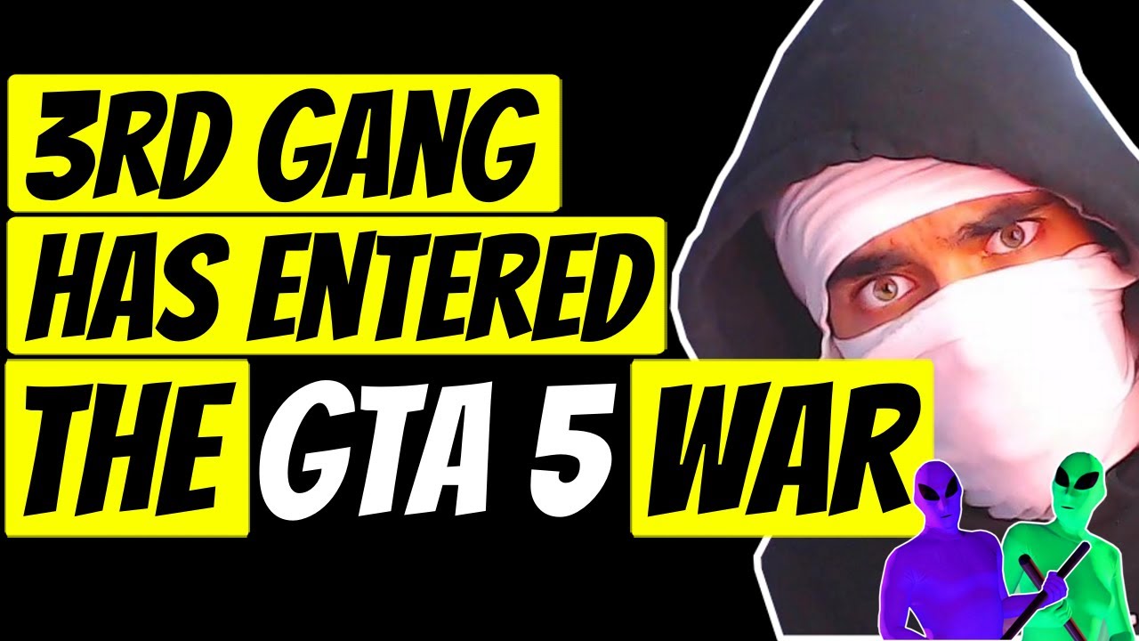 Joining the Green VS Purple Gang WAR | GTA 5