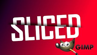 HOW TO CREATE A SLICED TEXT EFFECT | USING GIMP| Net Worth
