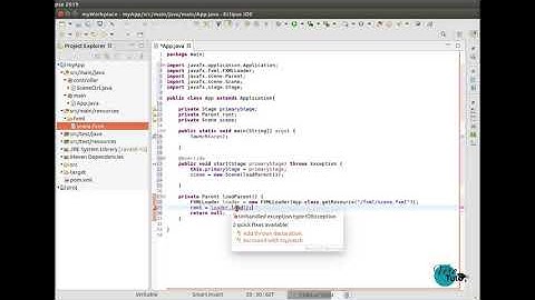 3/8 Create a text editor (Java) - Main file and launch + error: "JavaFx components are missing"