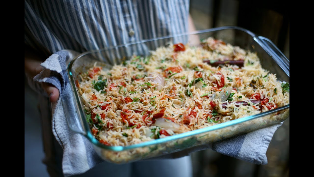 Baked Rice [With Cherry Tomatoes, Garlic and Shallot] YouTube