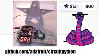 NEW YEAR'S DAY 2019 - GitHub stars live @adafruit @github #adafruit #github #circuitpython