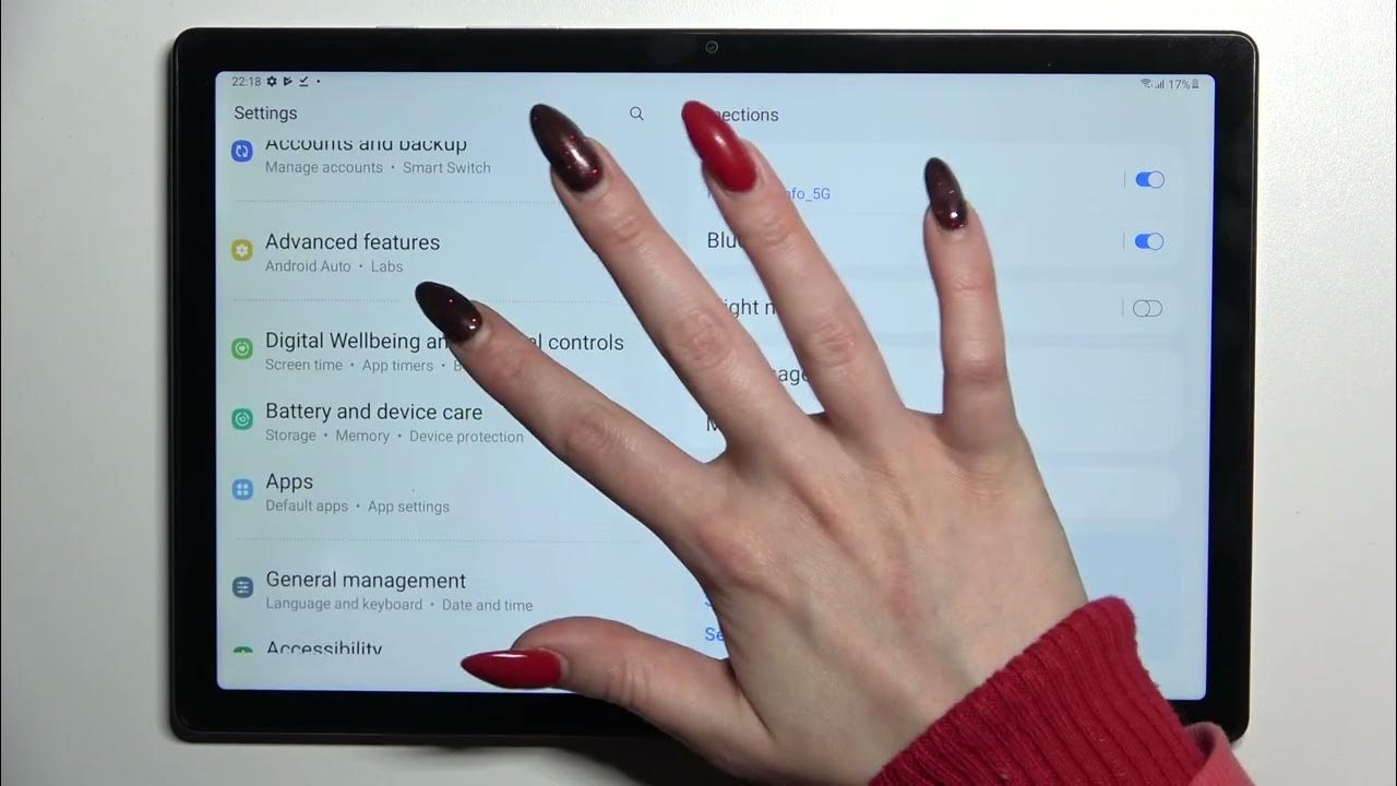 How to Turn On fast charging on Galaxy Tab A8 2021 / Turn Off Fast