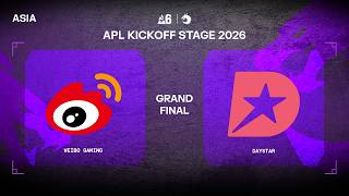 WEIBO GAMING vs. DAYSTAR - APL Kickoff 2026 | Asia - GRAND FINAL screenshot 4