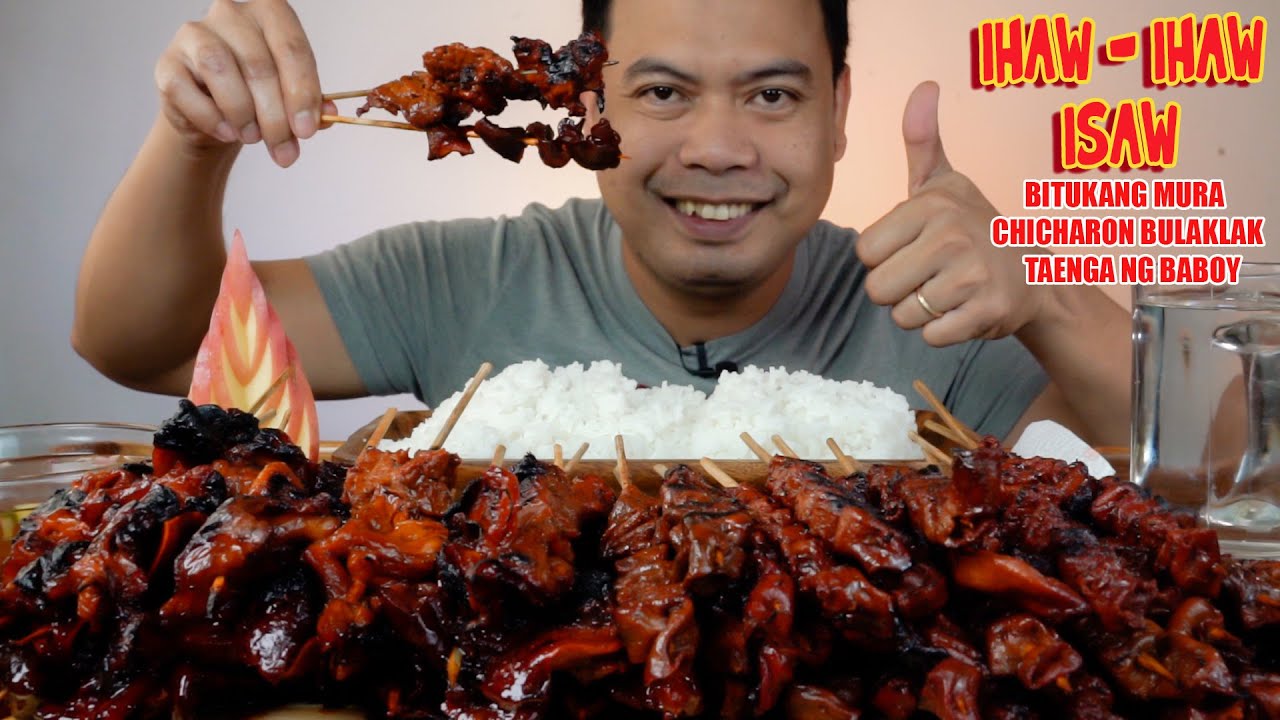 IHAW IHAW MUKBANG | PINOY STREET FOODS | TUSOK-TUSOK | COLLAB W/ 
