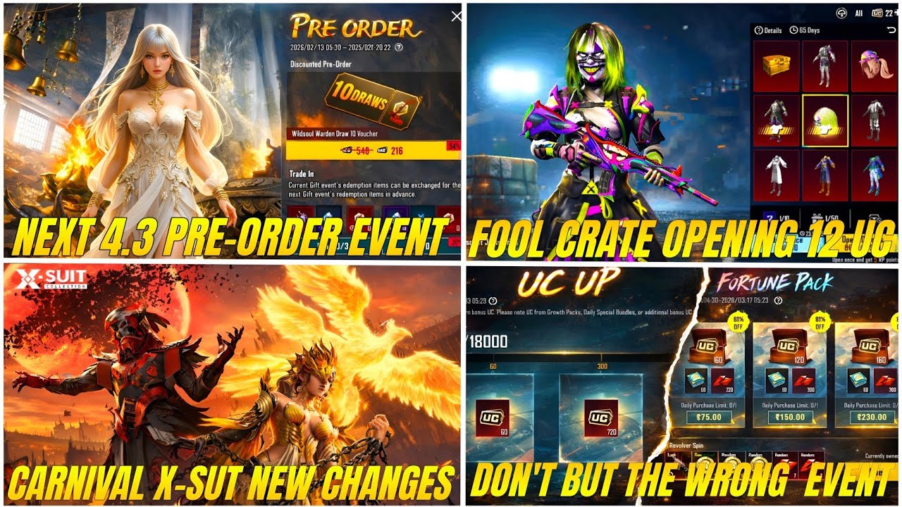 🧿 4.3 UPDATE PRE-ORDER EVENT | THE FOOL CRATE  CRATE OPENING | BGMI UC EVENT HERE | 4.3 UPDATE BGMI 