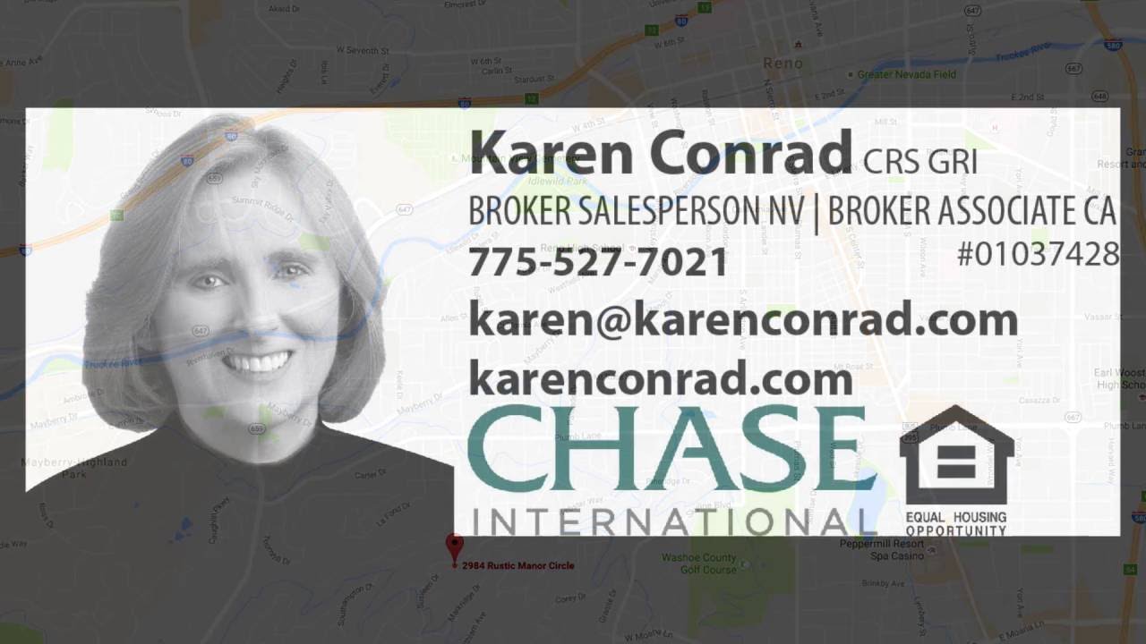 2985 Rustic Manor Cir, Reno, NV Open House by Karen Conrad (SOLD) YouTube
