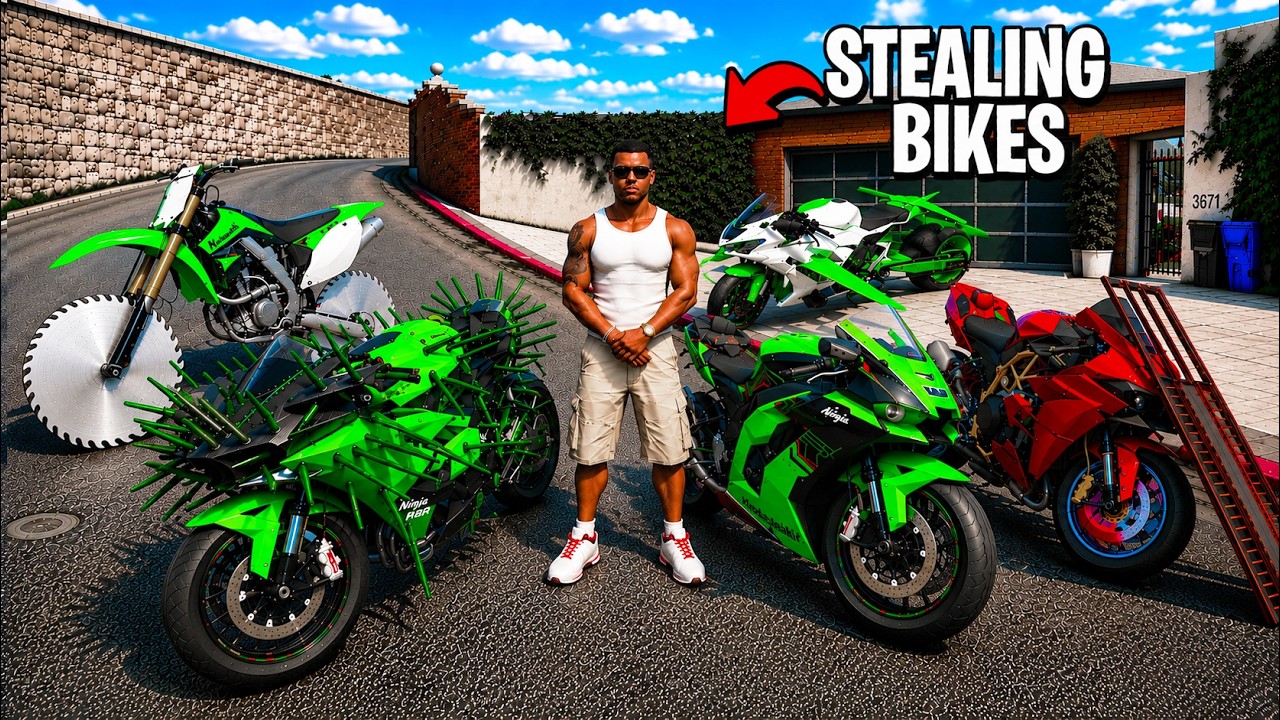 Stealing SECRET KAWASAKI BIKE From DEALERSHIP in GTA5! - YouTube