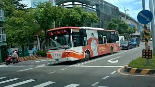 843往捷運府中站方向路線公車路程搭乘記錄與實況攝影(西元2021年08月30日)光榮街口→捷運亞東醫院站