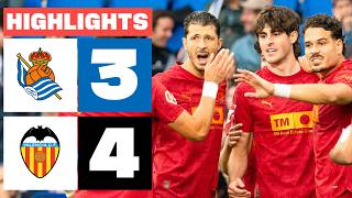 REAL SOCIEDAD 3 - 4 VALENCIA CF | RESUMEN LALIGA EA SPORTS